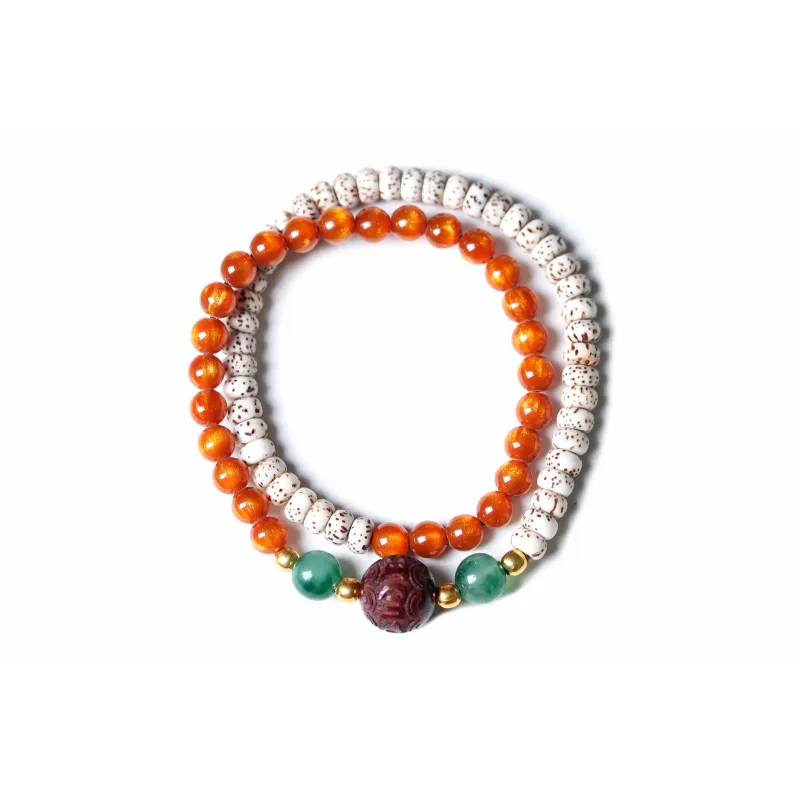 Tan Xin Star Moon Bodhi Seeds Bracelets Women's-0