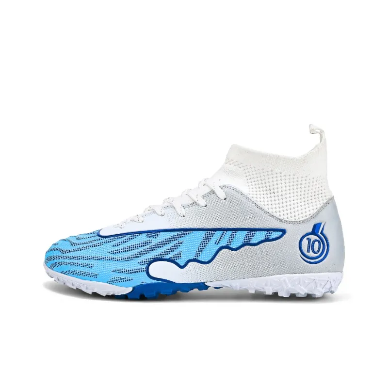 CAMKIDS Slip Resistant, Anti Kick, Waterproof, And Breathable High Top Kids' Soccer Shoes Teenagers-15