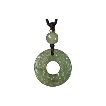 Cuizu Hetian Jade Necklaces Green Jade Unisex