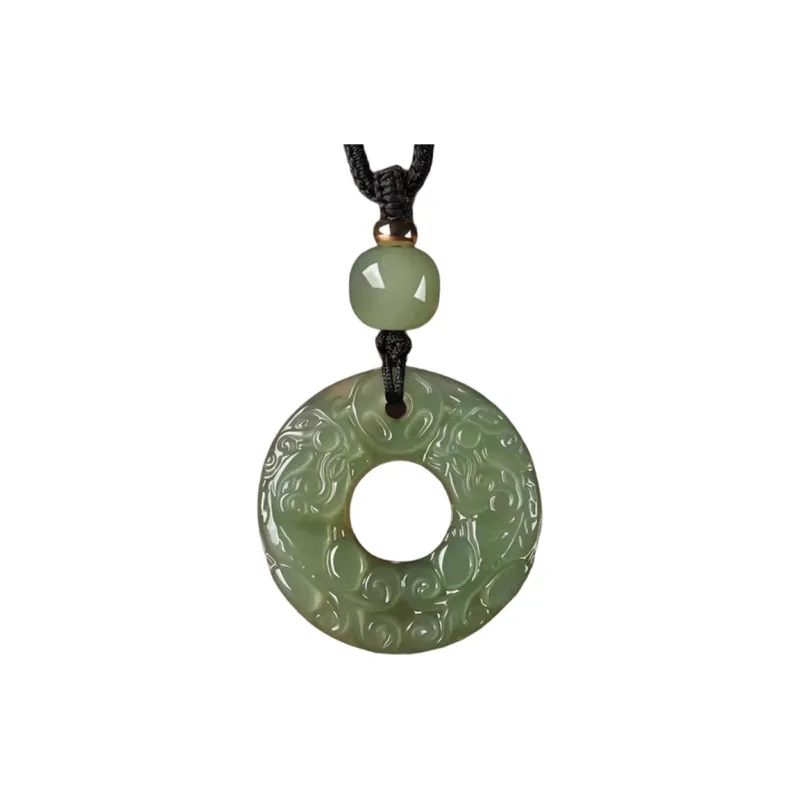 Cuizu Hetian Jade Necklaces Green Jade Unisex-0