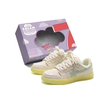 7 SEVFUN Wear resistant And Lightweight Low Top Skateboard Shoes Unisex White Green