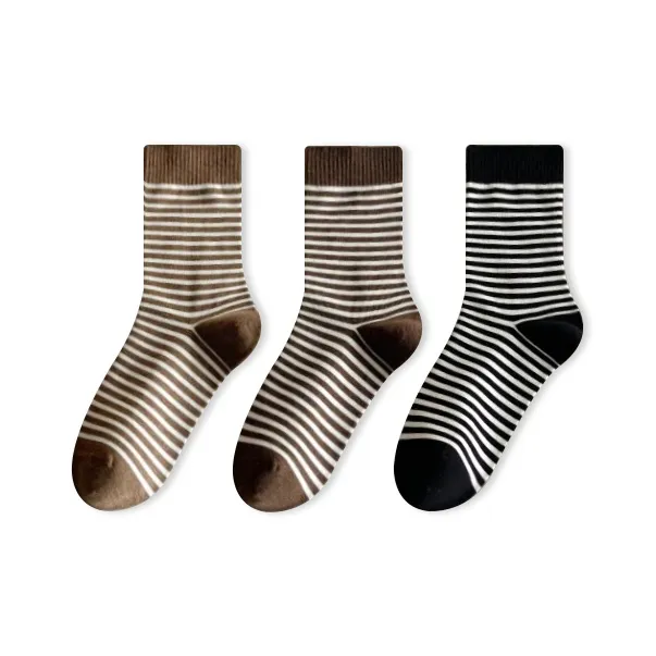 Caramella Mid Calf Socks Women's Combo Set-7