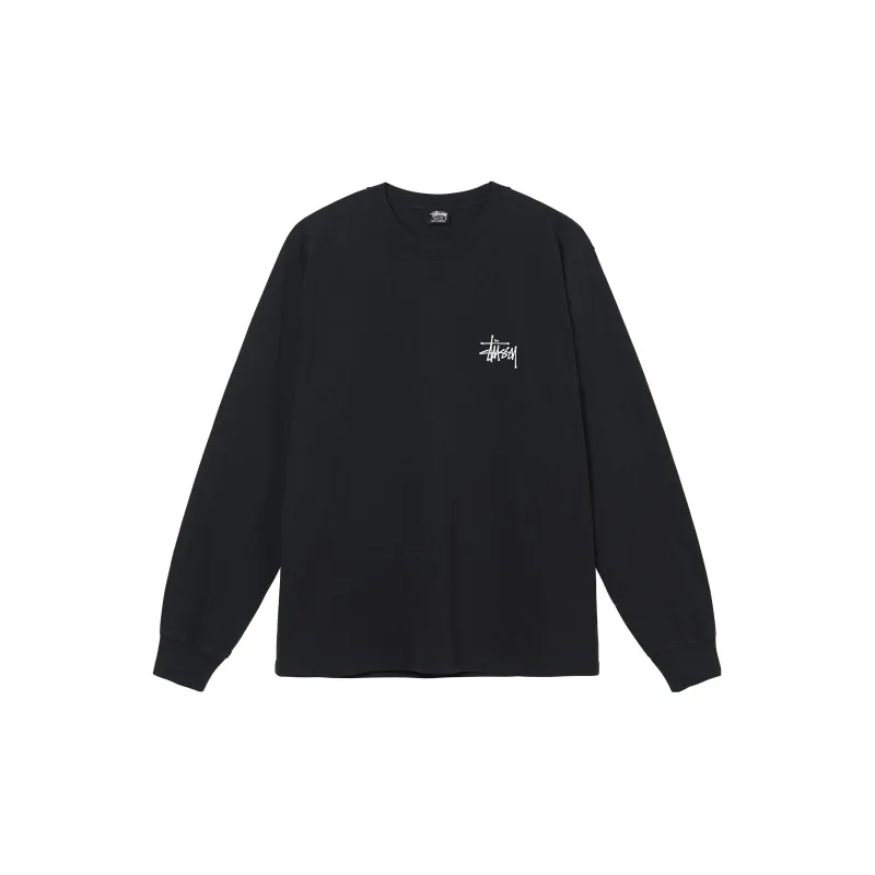Stussy Basic Pigment Dyed Long Sleeve Tee-1
