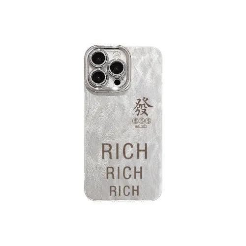 XIANGRIKE TPU Material RICH Brand Phone Case Compatible With IPhone 15/14 Plus/13/12/11/15 Pro Max/XS/XR/XS Max/8 Plus