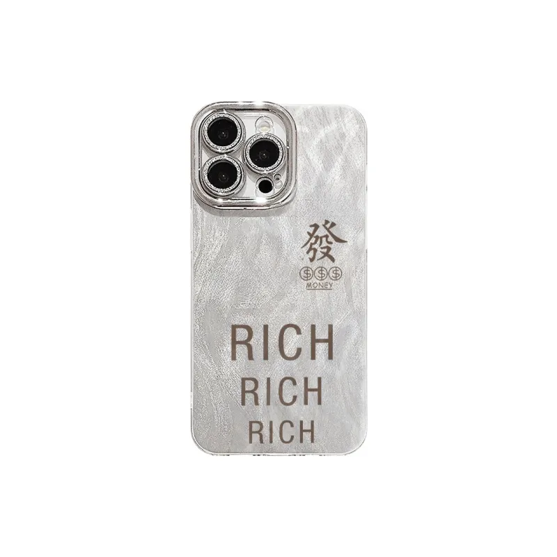 XIANGRIKE TPU Material RICH Brand Phone Case Compatible With IPhone 15/14 Plus/13/12/11/15 Pro Max/XS/XR/XS Max/8 Plus-0