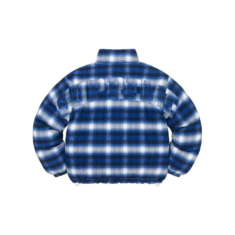 Supreme Flannel Reversible Puffer Jacket-6