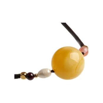 Oushuo Jewelry Amber Beeswax Fine Jade Necklaces Unisex