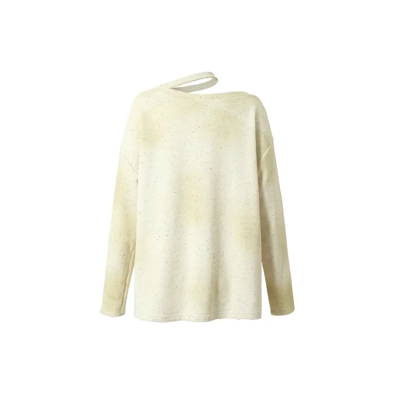 BE ALL KABUTO Sweatshirt Women's Yellow/White Spray Color-1