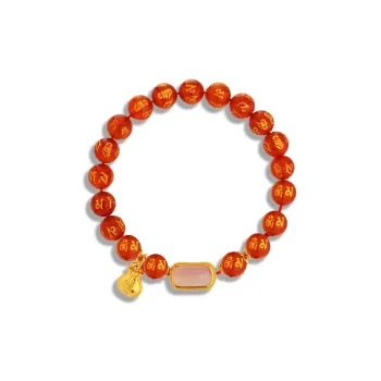 LONGFENGYUAN Agate Bracelets Unisex
