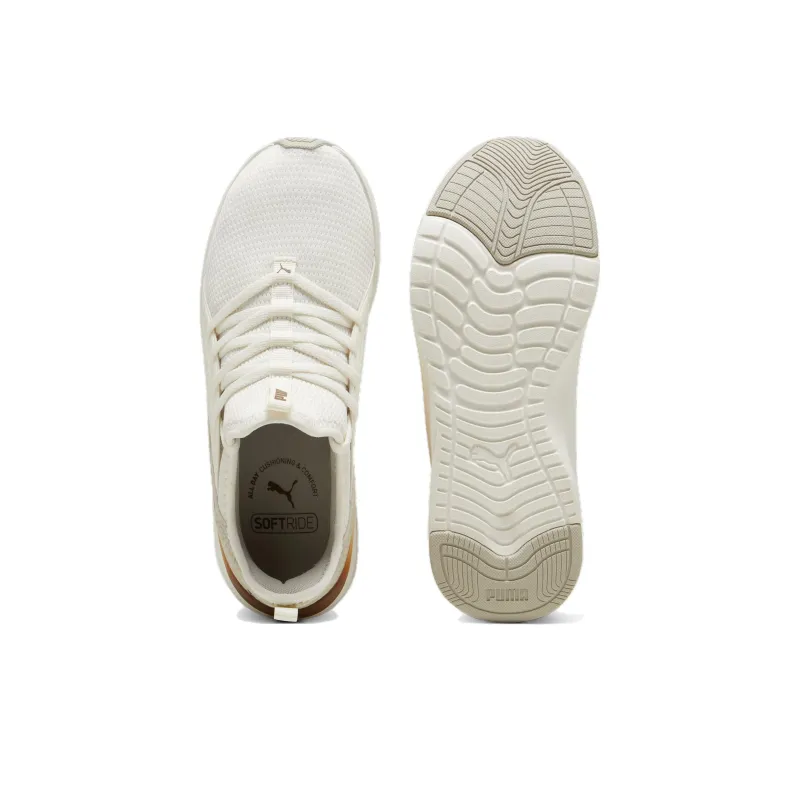 PUMA Softride Sophia 2 Anti Slip Wear Resistant Low Top Running Shoes Women's Ecru-2