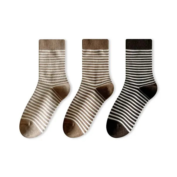 Caramella Mid Calf Socks Women's Combo Set-3
