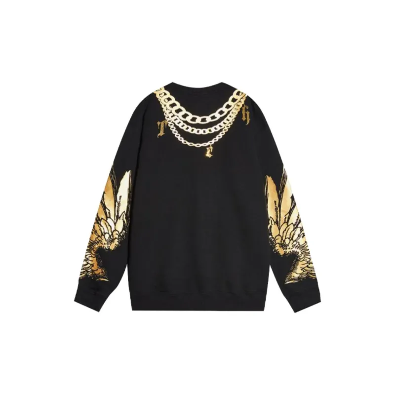TCH Sweatshirts Unisex Black Base Gold Logo-1