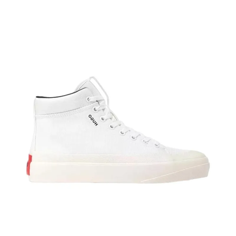 HUGO BOSS High-Top Stylish Skateboarding Shoes Men's White-1