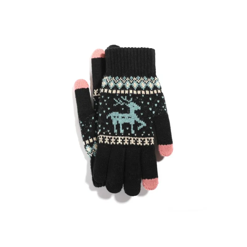 CARDANRO Acrylic Knit Gloves Unisex-1