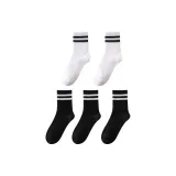 5 Pack, Black *3+White *2