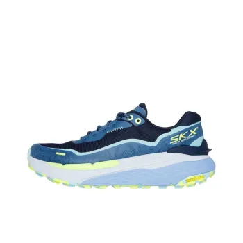 Skechers MAX CUSHIONING ELITE Anti Slip Wear Resistant Low Top Trail Running Shoes Women's Marine Blue