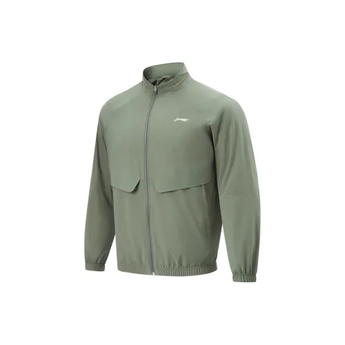 LINING Fitness Series Jackets Men Screw Smoke Green