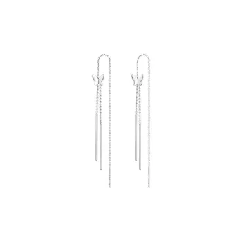 HAOYINFANG S925 Silver Drop Earrings Women's