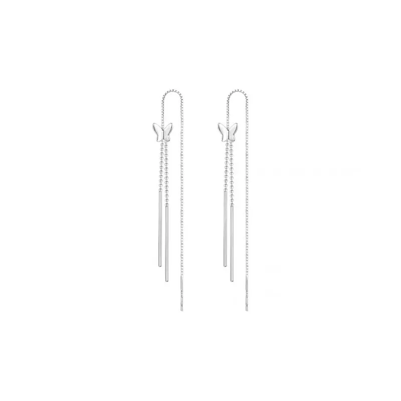 HAOYINFANG S925 Silver Drop Earrings Women's-0