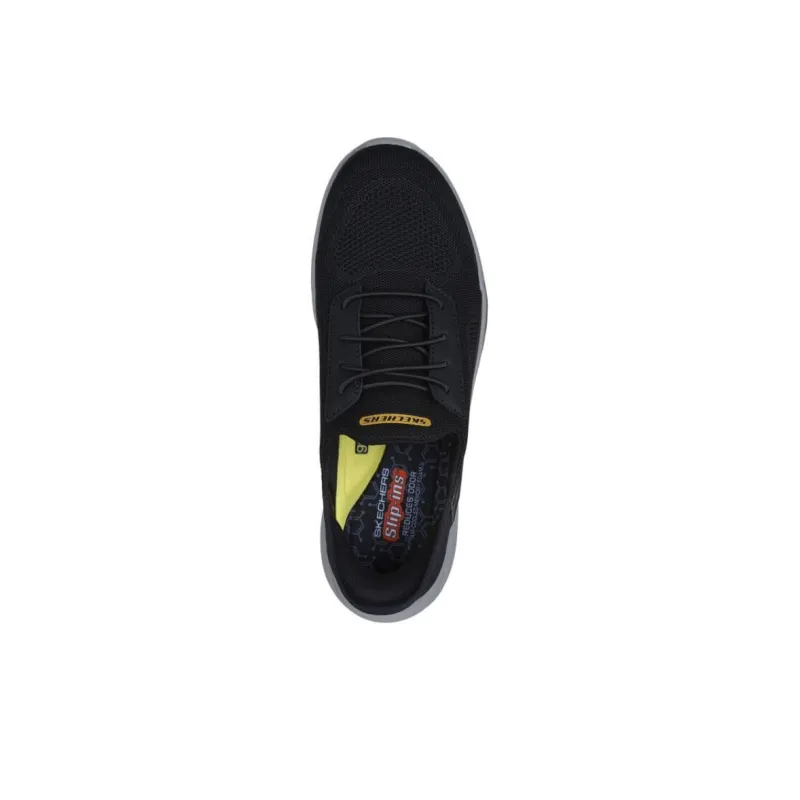 Skechers Shock Absorbers With Slip Resistant Features Low Top Running Shoes Men's Black-2
