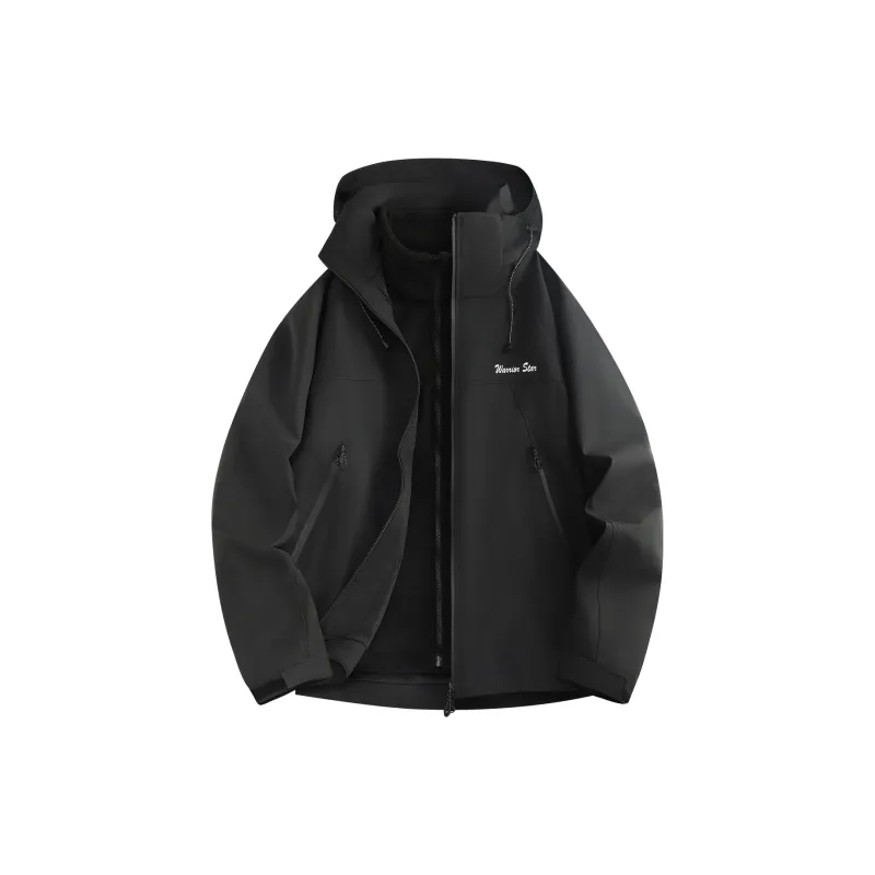 Warrior Lace Up Waterproof And Windproof Windbreaker Jacket Unisex-11