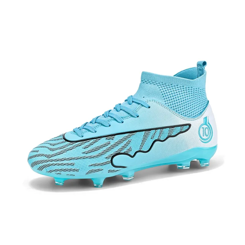 CAMKIDS Slip Resistant, Anti Kick, Waterproof, And Breathable High Top Kids' Soccer Shoes Teenagers-6