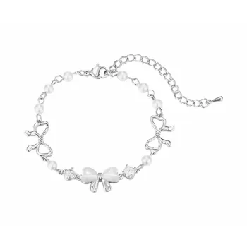 Muyan Alloy Heart Bowknot Bracelet Women's