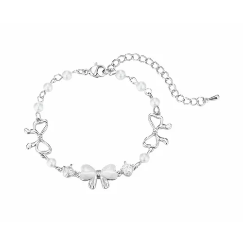 Muyan Alloy Heart Bowknot Bracelet Women's