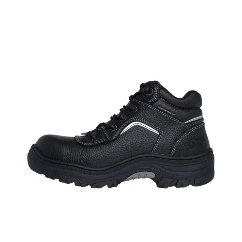 Skechers Work Anti-Slip Wear-Resistant Low-Top Casual Shoes Men's Black