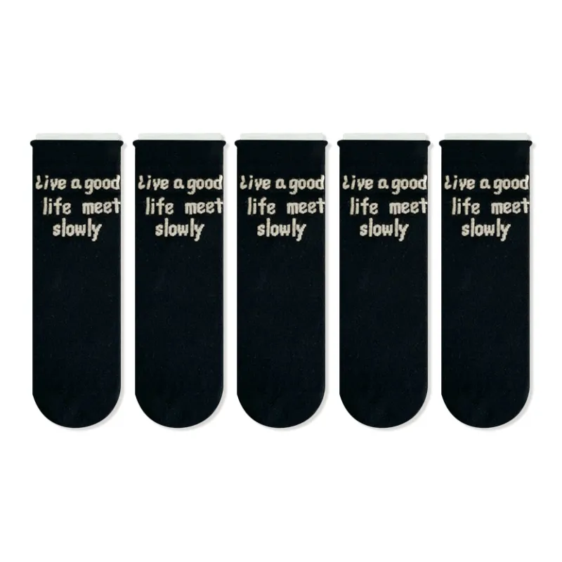 JIAZINI Mid-Calf Socks Women's 5 Pack-30