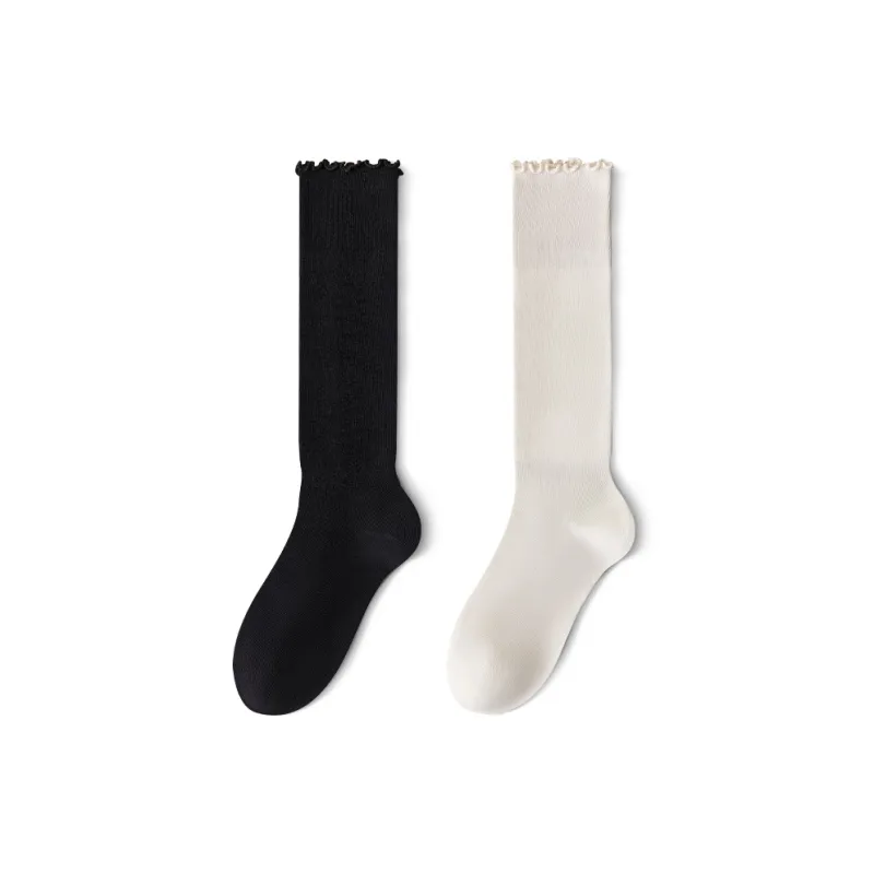 Temooues Knee High Socks Women's Combo Set-8