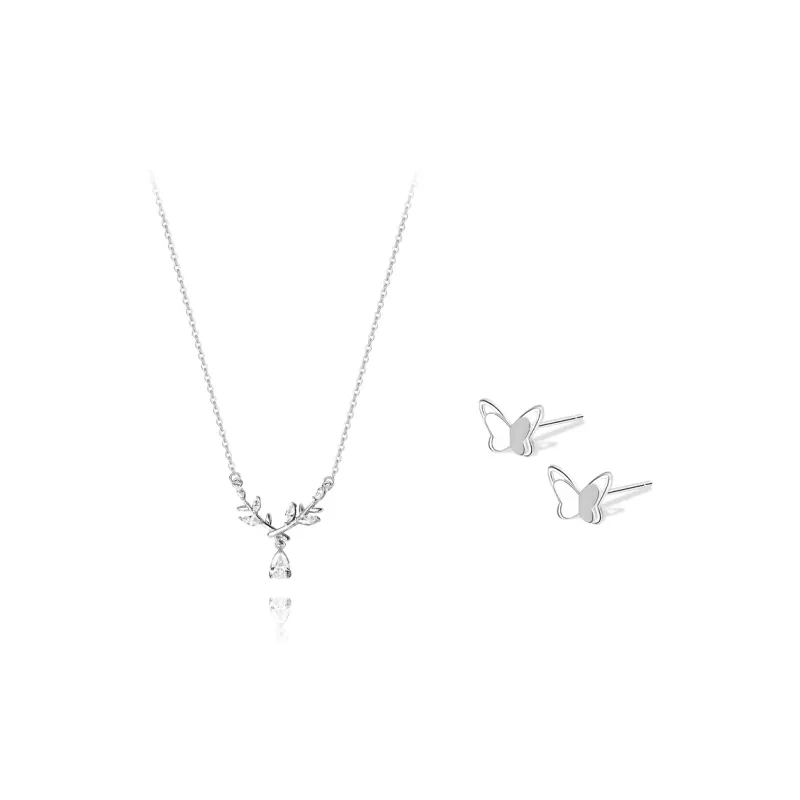 BLANK IN BLANK Sterling Silver Necklaces Women's Bestie Girlfriend Couple Birthday Gift Girl-0