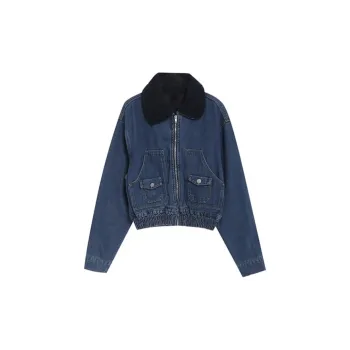 Incolore Cropped Coats Women's Blue