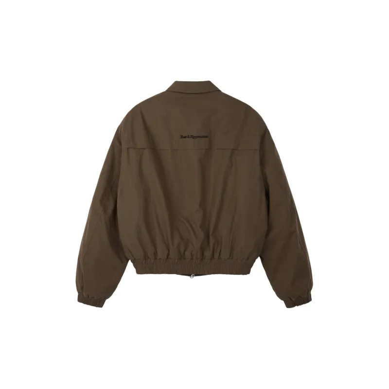 Rest&Recreation FW24 QUILTED BOMBER JACKET Jackets & Coats Unisex BROWN/Brown-1