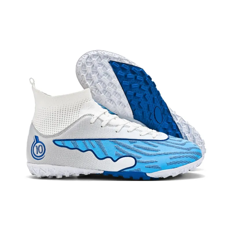 CAMKIDS Slip Resistant, Anti Kick, Waterproof, And Breathable High Top Kids' Soccer Shoes Teenagers-17