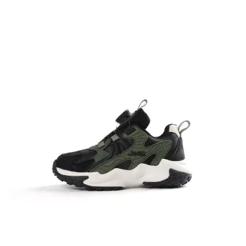 Jeep Slip Resistant Anti Kick Wear Resistant Breathable Low Top Kids Lifestyle Shoes Black Green Kids'