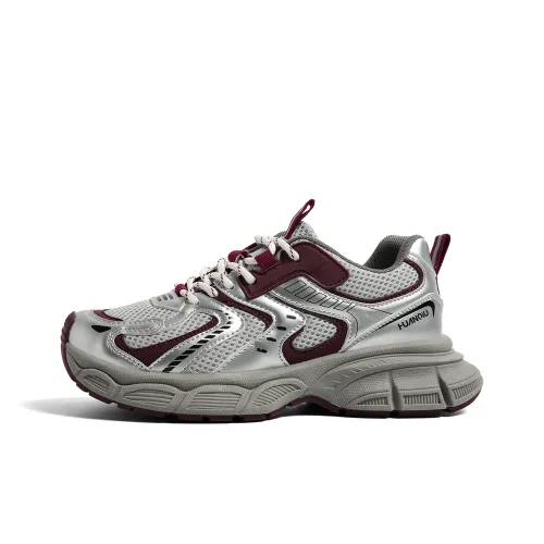 HUANQIU Anti Slip And Wear Resistant Breathable Low Top Chunky Sneakers Women's