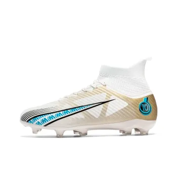 CAMKIDS Anti Slip And Wear Resistant Water Resistant Lightweight Cushioning High Top Kids' Soccer Shoes Teenagers