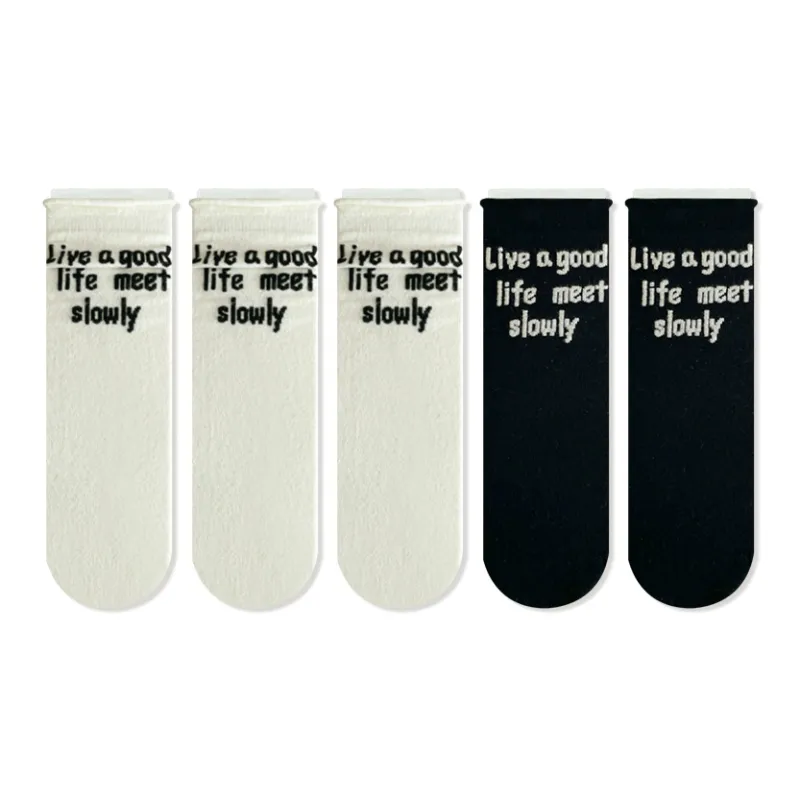 JIAZINI Mid-Calf Socks Women's 5 Pack-6