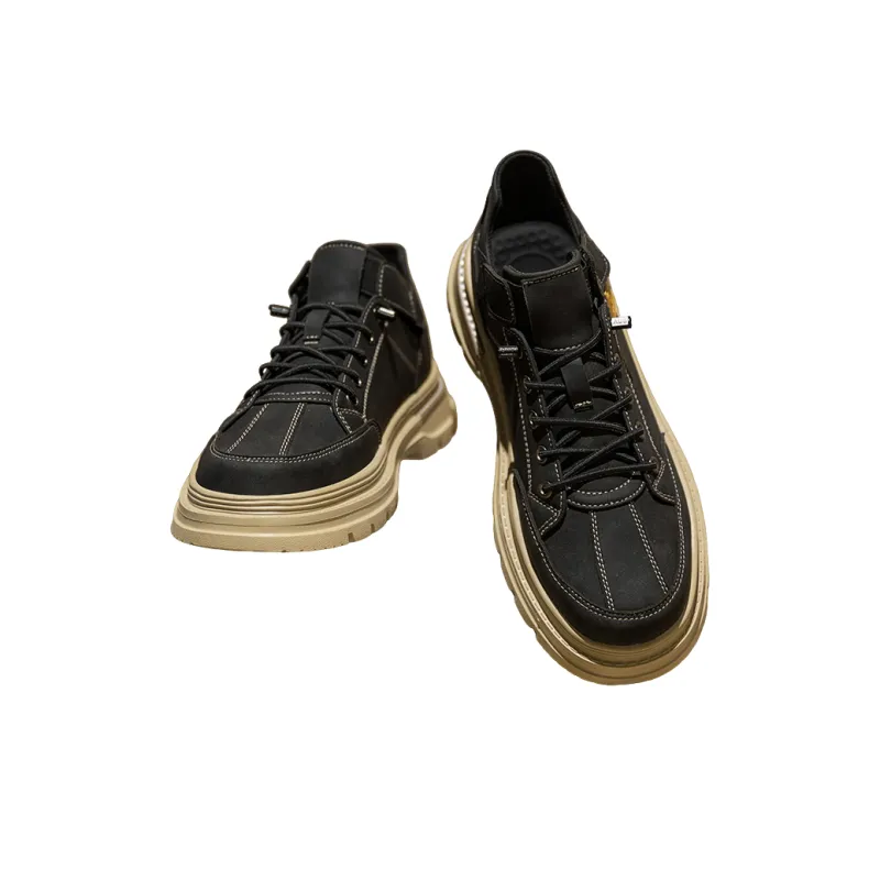X ZONE Work Boots Men Low Top Beige-9