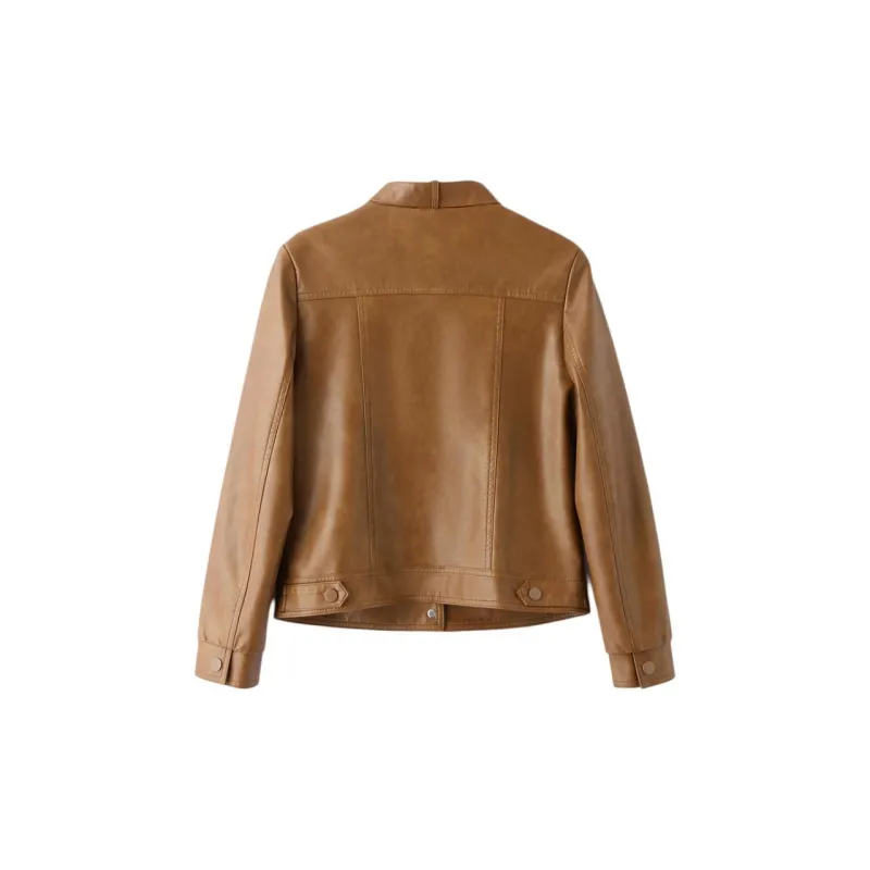 Yi Mengyuan Leather Jacket Women's-1