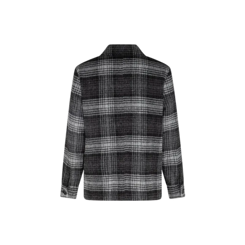 Ami Paris Checked Button up Shirt Jacket-1