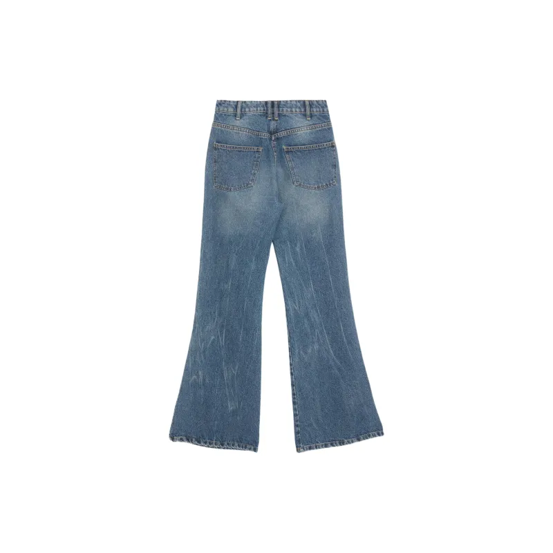 NASTY GAL The Denim Flare Jean Jeans Women's Vintage Washable-1
