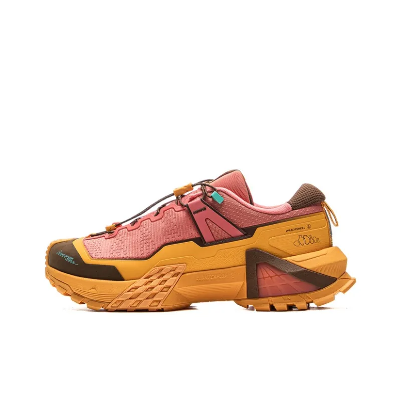 LiNing CF Su Xingchuan Cushioned Slip-Resistant Abrasion-Resistant Low-Top Trekking Shoes Unisex Brown-0