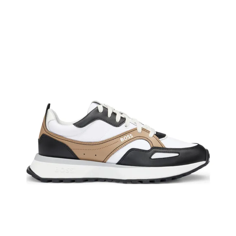 BOSS Leather-trimmed Sneakers-1