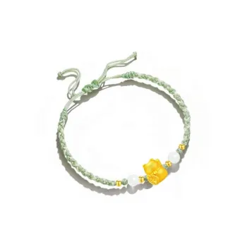 CHINA GOLD Cute Niche Creative 999 Solid Gold Priced In Gram Bracelets Women's