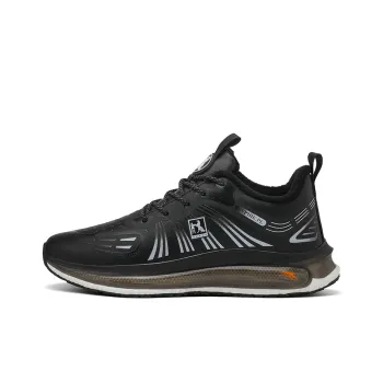 Kinglake Cushioning, Slip Resistant, And Abrasion Resistant Low Top Casual Running Shoes Unisex Black