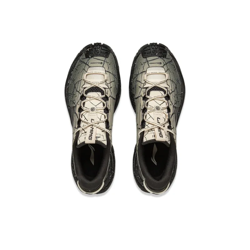 LiNing CF Su Xingchuan Anti-Slip And Wear-Resistant Support Grip Low-Top Trekking Shoes Unisex Gray Black-2