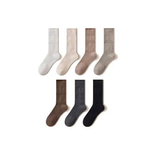 Temooues Mid Calf Socks Women's Combo Set