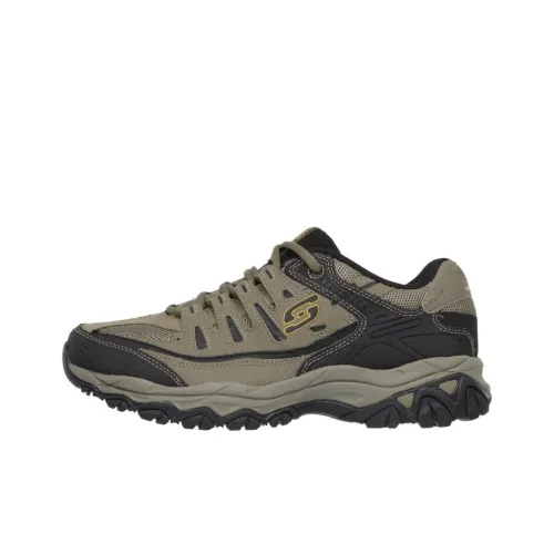 Skechers After Burn Anti-Slip Wear-Resistant Low-Top Outdoor Shoes Men's Black Brown